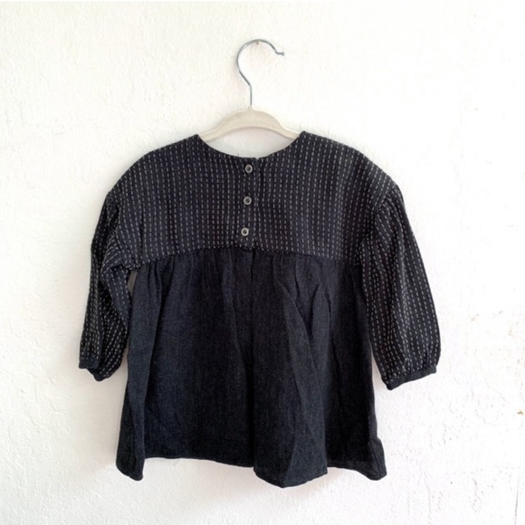 NWT Zara Grey Charcoal Dress Tunic Top - Picture 1 of 5